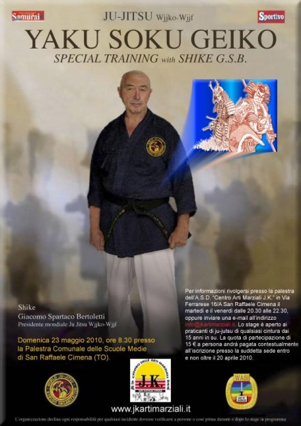 Stage ju-jitsu con Spartaco Bertoletti - Okami Ryu Ju Jutsu/Krav Maga